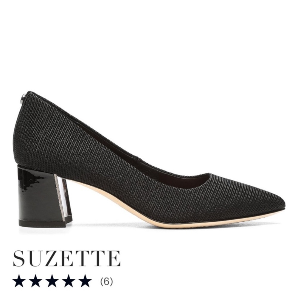 Donald J. Pliner Black Textured Heels